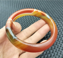 Load image into Gallery viewer, 10% OFF- 60/61/62mm Certified Natural Yellow Gold Red Emerald A*Jade Handcarved Original Lucky Bracelet Bangle 961
