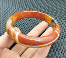 Load image into Gallery viewer, 10% OFF- 60/61/62mm Certified Natural Yellow Gold Red Emerald A*Jade Handcarved Original Lucky Bracelet Bangle 961