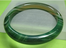 Load image into Gallery viewer, 10% OFF- 62/63/64mm Certified Natural Lavender Emerald A*Jade Handcarved Original Lucky Bracelet Bangle