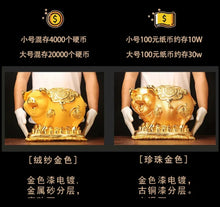 Load image into Gallery viewer, Chinese Feng Shui Good Fortune Wealth Gold Money Piggy Bank Statue Home/Office Decor Sculpture Craft Living Room TV Cabinet Fortune Ornament Housewarming Gift