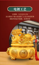 Load image into Gallery viewer, Chinese Feng Shui Good Fortune Wealth Gold Money Dragon Statue Home/Office Decor Sculpture Craft Living Room TV Cabinet Fortune Ornament Housewarming Gift
