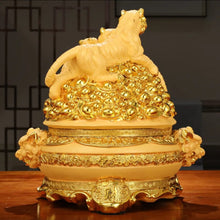 Load image into Gallery viewer, Chinese Feng Shui Good Fortune Wealth Gold Money 3 Tigers Statue Home/Office Decor Sculpture Craft Living Room TV Cabinet Fortune Ornament Housewarming Gift