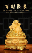 Load image into Gallery viewer, Chinese Feng Shui Good Fortune Wealth Gold Money 3 Tigers Statue Home/Office Decor Sculpture Craft Living Room TV Cabinet Fortune Ornament Housewarming Gift