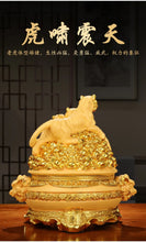 Load image into Gallery viewer, Chinese Feng Shui Good Fortune Wealth Gold Money 3 Tigers Statue Home/Office Decor Sculpture Craft Living Room TV Cabinet Fortune Ornament Housewarming Gift