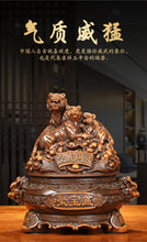 Load image into Gallery viewer, Chinese Feng Shui Good Fortune Wealth Gold Money 3 Tigers Statue Home/Office Decor Sculpture Craft Living Room TV Cabinet Fortune Ornament Housewarming Gift