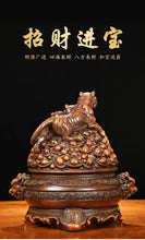 Load image into Gallery viewer, Chinese Feng Shui Good Fortune Wealth Gold Money 3 Tigers Statue Home/Office Decor Sculpture Craft Living Room TV Cabinet Fortune Ornament Housewarming Gift