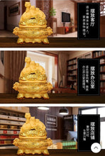 Load image into Gallery viewer, Chinese Feng Shui Good Fortune Wealth Gold Money 3 Tigers Statue Home/Office Decor Sculpture Craft Living Room TV Cabinet Fortune Ornament Housewarming Gift