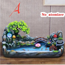 Load image into Gallery viewer, 26"/66cm Chinese Feng Shui Lucky Wealth Rockery Waterfall Fountain Statue Home/Office Decor Sculpture Craft Living Room TV Cabinet Fortune Ornament Housewarming Gift