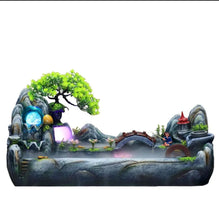 Load image into Gallery viewer, 26"/66cm Chinese Feng Shui Lucky Wealth Rockery Waterfall Fountain Statue Home/Office Decor Sculpture Craft Living Room TV Cabinet Fortune Ornament Housewarming Gift