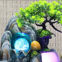 Load image into Gallery viewer, 26"/66cm Chinese Feng Shui Lucky Wealth Rockery Waterfall Fountain Statue Home/Office Decor Sculpture Craft Living Room TV Cabinet Fortune Ornament Housewarming Gift