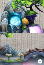 Load image into Gallery viewer, 26"/66cm Chinese Feng Shui Lucky Wealth Rockery Waterfall Fountain Statue Home/Office Decor Sculpture Craft Living Room TV Cabinet Fortune Ornament Housewarming Gift