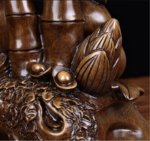 Load image into Gallery viewer, Chinese Feng Shui Good Fortune Wealth Gold Money Gourds Statue Home/Office Decor Sculpture Craft Living Room TV Cabinet Fortune Ornament Housewarming Gift