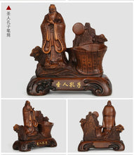 Load image into Gallery viewer, Chinese Feng Shui Good Fortune Wealth Double Pen Holder Gold Money Ox Cow Statue Home/Office Decor Sculpture Craft Living Room TV Cabinet Fortune Ornament Housewarming Gift