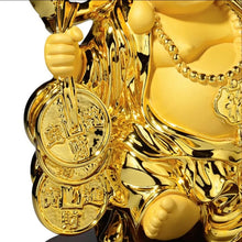 Load image into Gallery viewer, Chinese Feng Shui Good Fortune Wealth Blessing Happy Buddha Statue Home/Office Decor Sculpture Craft Living Room TV Cabinet Fortune Ornament Housewarming Gift