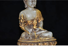 Load image into Gallery viewer, Chinese Feng Shui Good Fortune Wealth Blessing Gold Buddha Copper Statue Home/Office Decor Sculpture Craft Living Room TV Cabinet Fortune Ornament Housewarming Gift