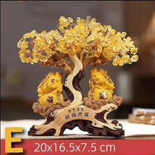Load image into Gallery viewer, Chinese Feng Shui Good Fortune Wealth Lucky Gold Money Tree Gourds Statue Home/Office Decor Sculpture Craft Living Room TV Cabinet Fortune Ornament Housewarming Gift
