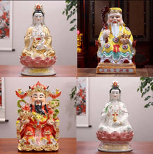 Load image into Gallery viewer, Chinese Feng Shui Good Fortune Wealth Blessing Gold Money God of Wealth Statue Home/Office Decor Sculpture Craft Living Room TV Cabinet Fortune Ornament Housewarming Gift