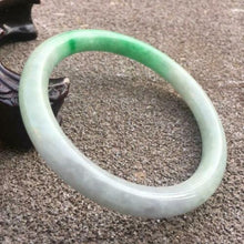 Load image into Gallery viewer, 56-58mm Certified Natural 3 Color Jadeite Emerald A Jade HandCarved Round Bangle GX3031 with Gift Box
