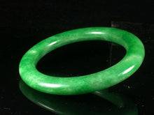Load image into Gallery viewer, 10% OFF- 59/60/61mm Certified Natural Jadeite Emerald A Jade HandCarved Lucky Round Bracelet Bangle GX781