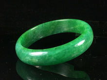 Load image into Gallery viewer, 10% OFF- 58/59/60mm Certified Natural Jadeite Emerald A Jade HandCarved Lucky Bracelet Bangle GX791