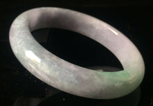 Load image into Gallery viewer, 10% OFF- 58/59/60mm Certified Natural Lavender Jadeite Emerald A Jade HandCarved Lucky Bracelet Bangle GX835