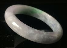 Load image into Gallery viewer, 10% OFF- 58/59/60mm Certified Natural Lavender Jadeite Emerald A Jade HandCarved Lucky Bracelet Bangle GX835