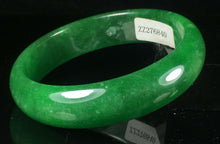 Load image into Gallery viewer, 10% OFF- 57/58/59mm Certified Jadeite Emerald A Jade HandCarved Lucky Bracelet Bangle GX877