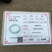 Load image into Gallery viewer, 54-56mm Certified Natural Lavender Jadeite Emerald A Jade HandCarved Round Bangle HA0857 with Gift Box