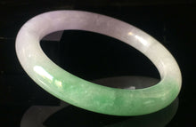 Load image into Gallery viewer, 10% OFF- 57/58/59mm Certified Natural 3 Color Jadeite Emerald A*Jade HandCarved Lucky Round Bracelet Bangle GX807