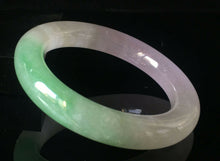 Load image into Gallery viewer, 10% OFF- 56/57/58mm Certified Natural 3 Color Jadeite Emerald A*Jade HandCarved Lucky Round Bracelet Bangle GX808