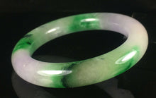 Load image into Gallery viewer, 10% OFF- 58/59/60mm Certified Natural 3 Color Jadeite Emerald A*Jade HandCarved Lucky Round Bracelet Bangle GX846