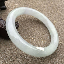 Load image into Gallery viewer, 57-59mm Certified Natural Lavender Jadeite Emerald A Jade HandCarved Round Bangle HA0806 with Gift Box