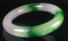 Load image into Gallery viewer, 10% OFF- 58/59/60mm Certified Natural 3 Color Jadeite Emerald A*Jade HandCarved Lucky Round Bracelet Bangle GX858
