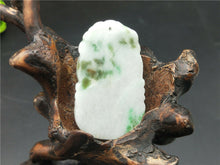 Load image into Gallery viewer, 10% OFF- Certified Natural Icy Jadeite Emerald Jade HandCarved Tablet Lucky Dragon Pendant A1940