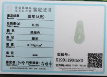 Load image into Gallery viewer, 10% OFF- Certified Natural Icy Jadeite Emerald A Jade HandCarved Tablet Lucky Magnolia Flower Pendant X1583