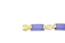 Load image into Gallery viewer, 10% OFF- 190mm/7.5in Certified Natural Ice Jadeite Emerald Jade Gems Gold Plated Fortune Lucky Link Clasp Bracelet