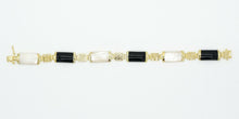 Load image into Gallery viewer, 10% OFF- 190mm/7.5in Certified Natural Ice Jadeite Emerald Jade Gems Gold Plated Fortune Lucky Link Clasp Bracelet