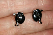 Load image into Gallery viewer, 10% OFF- Certified Storrs Genuine Hematite Dolphins Pierced Stud Earrings NIB
