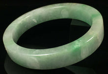 Load image into Gallery viewer, 10% OFF- 57/58/59mm Certified Natural Lavender Jadeite Emerald A*Jade HandCarved Lucky Jade Bangle A153