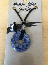 Load image into Gallery viewer, 10% OFF- Certified Natural Canada Storrs Medicine Blue Jade Stone Jewelry Sodalite Pendant-Neclace