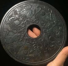 Load image into Gallery viewer, Chinese Antique Exquisite Natural Jade HandCarved Dragon-Phoenix Statue
