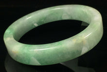 Load image into Gallery viewer, 10% OFF- 57/58/59mm Certified Natural Lavender Jadeite Emerald A*Jade HandCarved Lucky Jade Bangle A153