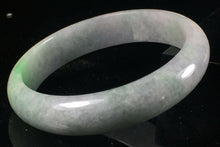 Load image into Gallery viewer, 10% OFF- 55/56/57mm Certified Natural Lavender Jadeite Emerald A*Jade HandCarved Lucky Jade Bangle A146