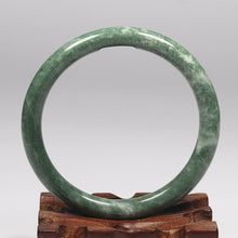 Load image into Gallery viewer, 10% OFF- 62/63/64mm Certified Natural Emerald Guizhou Jade A HandCarved Lucky Round Bracelet Bangle K4845
