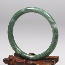Load image into Gallery viewer, 10% OFF- 62/63/64mm Certified Natural Emerald Guizhou Jade A HandCarved Lucky Round Bracelet Bangle K4845