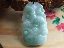Load image into Gallery viewer, 10% OFF- Certified Natural Ice Jadeite Emerald A*Jade HandCarved Lucky Dog Pendant X1698