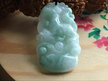 Load image into Gallery viewer, 10% OFF- Certified Natural Ice Jadeite Emerald A*Jade HandCarved Lucky Dog Pendant X1698