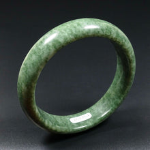 Load image into Gallery viewer, 57-59mm Certified Natural Jadeite Emerald A Jade HandCarved Bracelet Bangle JK3354 with Gift Box