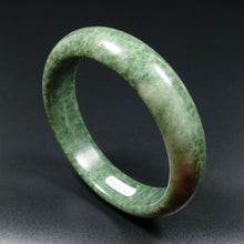 Load image into Gallery viewer, 57-59mm Certified Natural Jadeite Emerald A Jade HandCarved Bracelet Bangle JK3354 with Gift Box