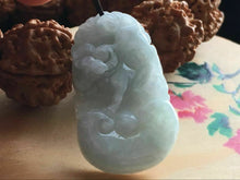 Load image into Gallery viewer, 10% OFF- Certified Natural Ice Jadeite Emerald A*Jade HandCarved Lucky Ox/Cow Pendant X1359